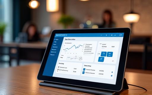 Dashboard del front desk su un tablet