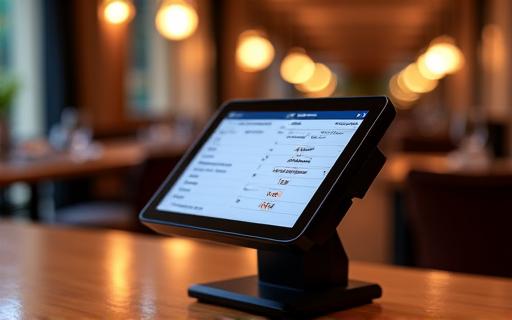 Terminale POS in un ristorante di un hotel
